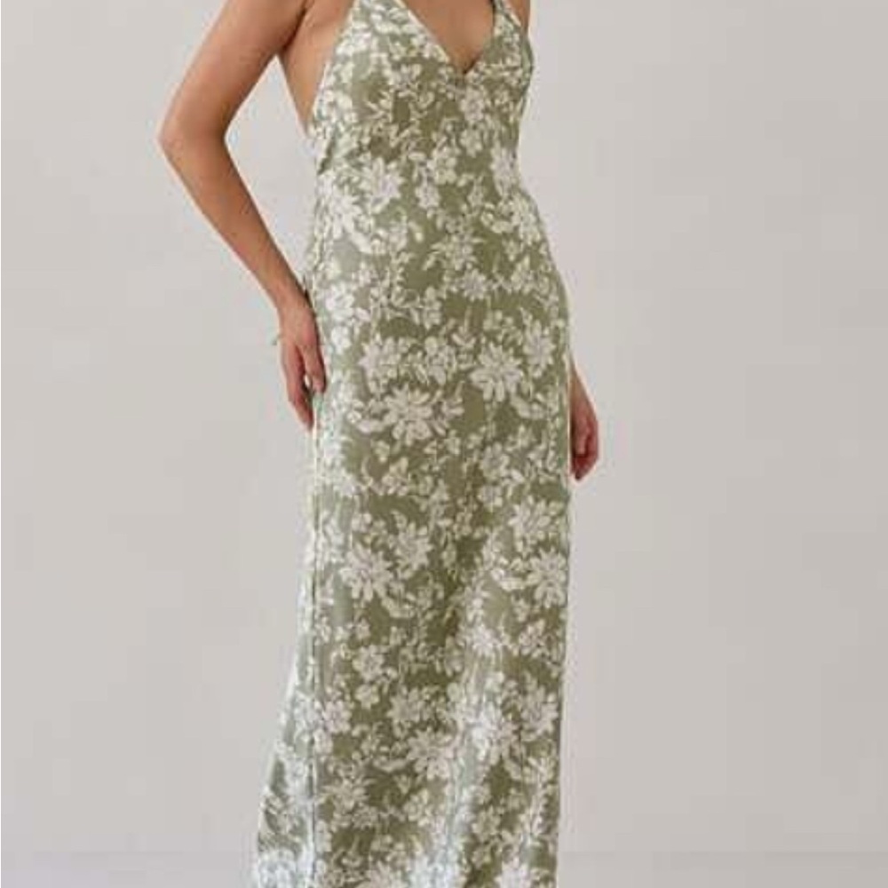Park & Fifth Sage Floral Backless Dress